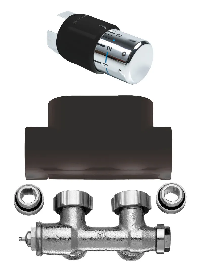 Kermi Set Ventilhahnblock Eckform in Kermi Set Ventilhahnblock Eckform in