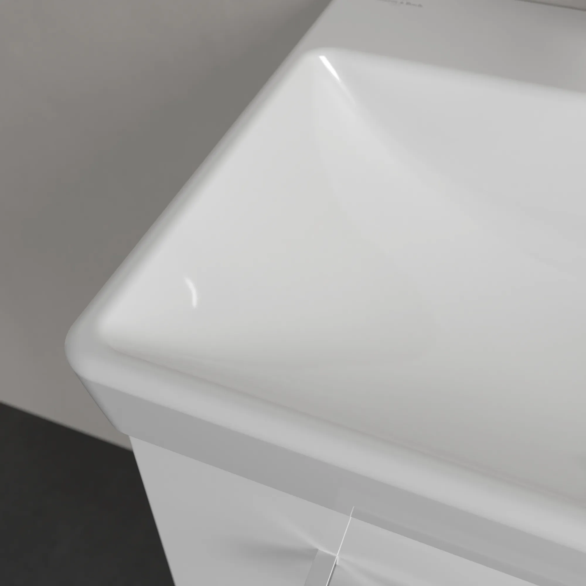 Villeroy & Boch Wandwaschtisch „Avento“ Compact 550 × 370 × 155 mm, für Becken mittig, mit Hahnlochbohrung, Hahnlochposition mittig in Weiß Alpin, mit CeramicPlus Villeroy & Boch Wandwaschtisch „Avento“ Compact 550 × 370 × 155 mm, für Becken mittig, mit Hahnlochbohrung, Hahnlochposition mittig in Weiß Alpin, mit CeramicPlus