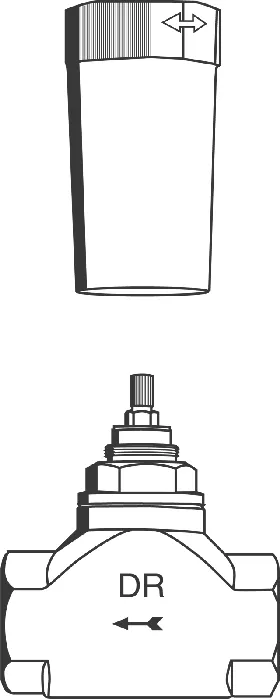 Unterputz-Ventil 29805, DN 25, vormontiertes Oberteil 1'', kurze Spindel, Gewindeanschluss 1'' Unterputz-Ventil 29805, DN 25, vormontiertes Oberteil 1'', kurze Spindel, Gewindeanschluss 1''