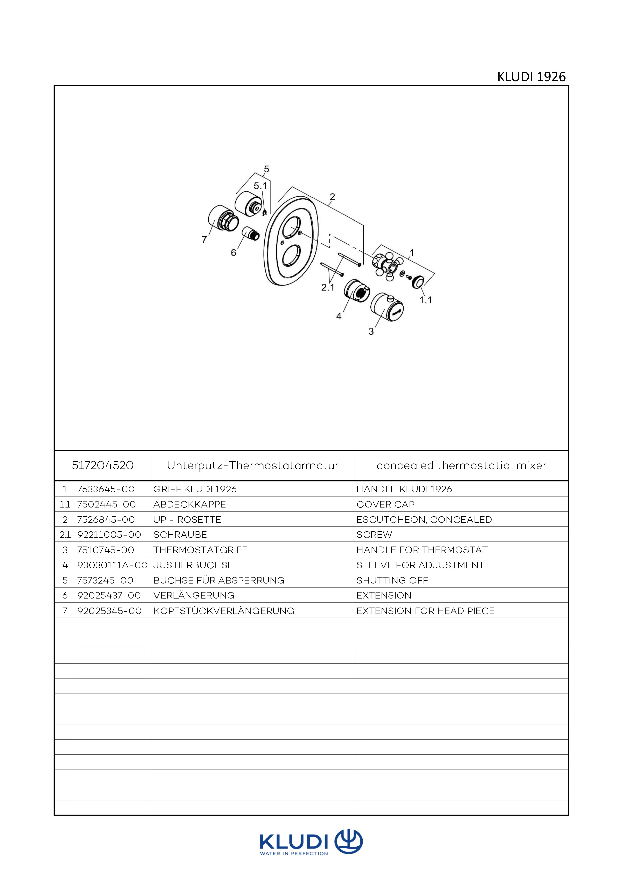 1926 UPThermostatarmatur UPFeinbauSet mit Absperrventil, vergoldet 1926 UPThermostatarmatur UPFeinbauSet mit Absperrventil, vergoldet