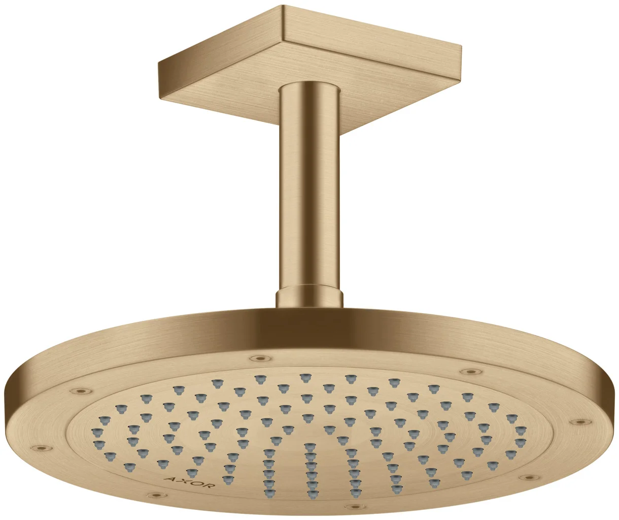 Hansgrohe AXOR ShowerSolutions Kopfbrause 245 1jet Brushed Bronze, 245 mm, verstellbarer Winkel, abnehmbar zur Reinigung, G 1/2 Anschluss Hansgrohe AXOR ShowerSolutions Kopfbrause 245 1jet Brushed Bronze, 245 mm, verstellbarer Winkel, abnehmbar zur Reinigung, G 1/2 Anschluss