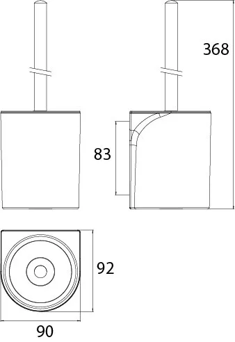 emco Toilettenbürstengarnitur „flow“ in weiß, Befestigung verdeckt emco Toilettenbürstengarnitur „flow“ in weiß, Befestigung verdeckt