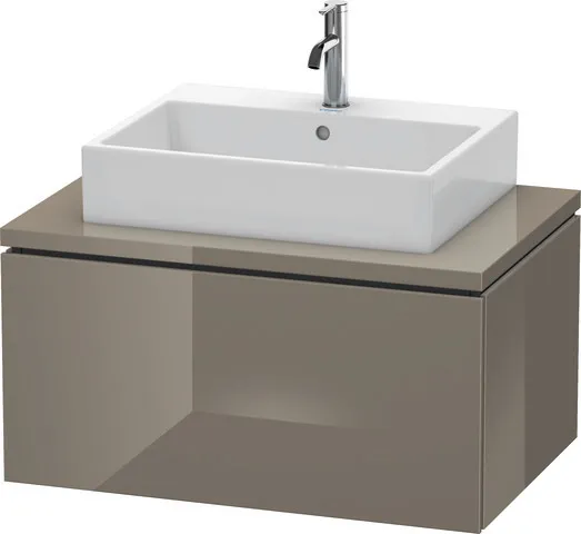 Duravit Waschtischunterschrank wandhängend „L-Cube“ 82 × 40 × 54,7 cm Flannel Grey Hochglanz Duravit Waschtischunterschrank wandhängend „L-Cube“ 82 × 40 × 54,7 cm Flannel Grey Hochglanz