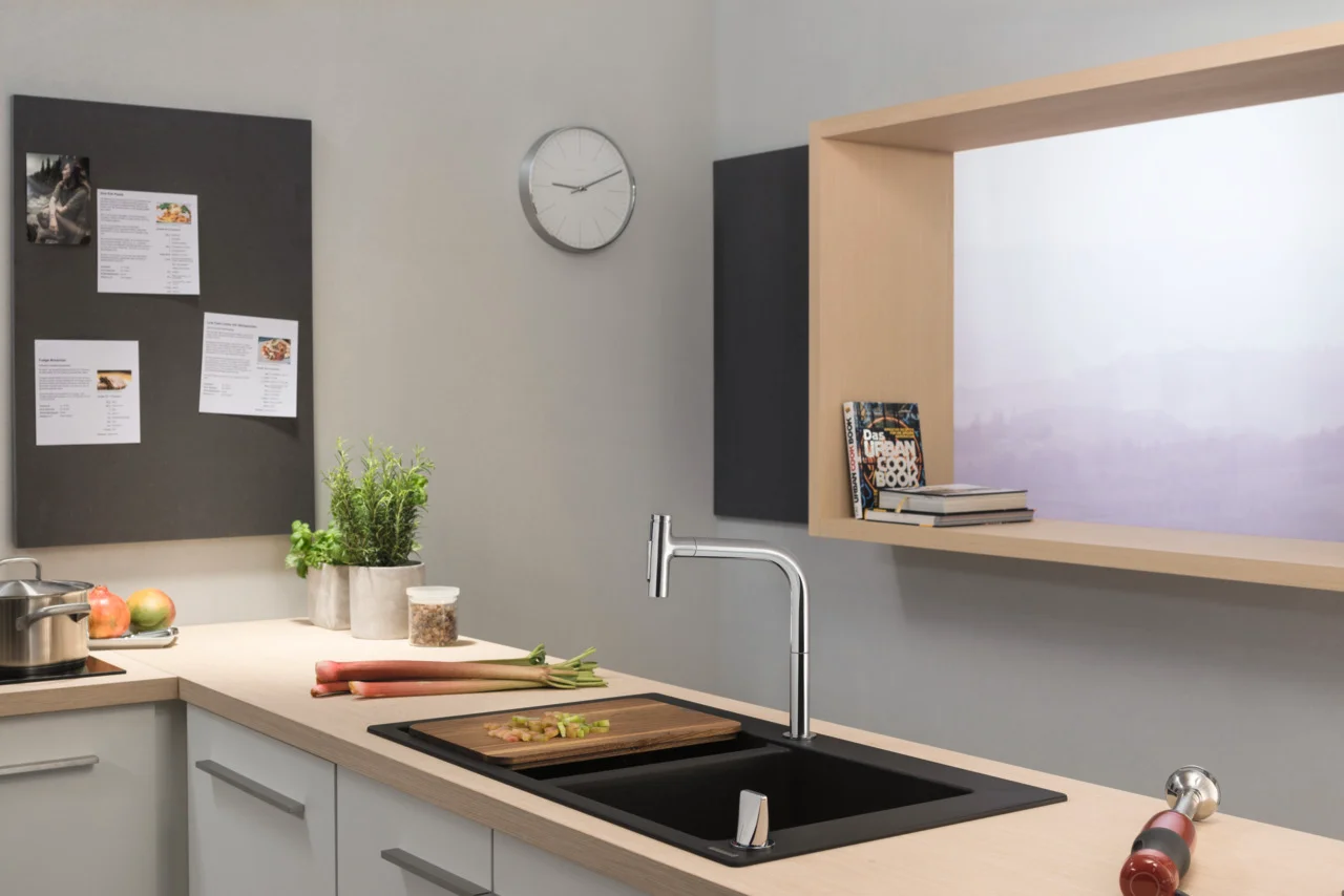 Hansgrohe Metris Select M71 2-Loch Einhebel-Küchenmischer mit Ausziehbrause 2jet sBox Chrom, ComfortZone 200, Schwenkbereich 110° oder 150°, MagFit Brausehalterung, max. Durchfluss 8 l/min, für 35 mm Hahnlochbohrungen Hansgrohe Metris Select M71 2-Loch Einhebel-Küchenmischer mit Ausziehbrause 2jet sBox Chrom, ComfortZone 200, Schwenkbereich 110° oder 150°, MagFit Brausehalterung, max. Durchfluss 8 l/min, für 35 mm Hahnlochbohrungen
