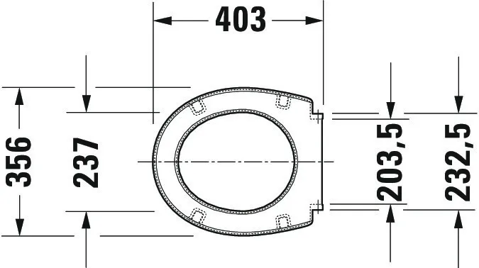 Duravit WC-Sitz „DuraPlus Compact“ 36,8 × 40,4 × 3,7 cm Duravit WC-Sitz „DuraPlus Compact“ 36,8 × 40,4 × 3,7 cm