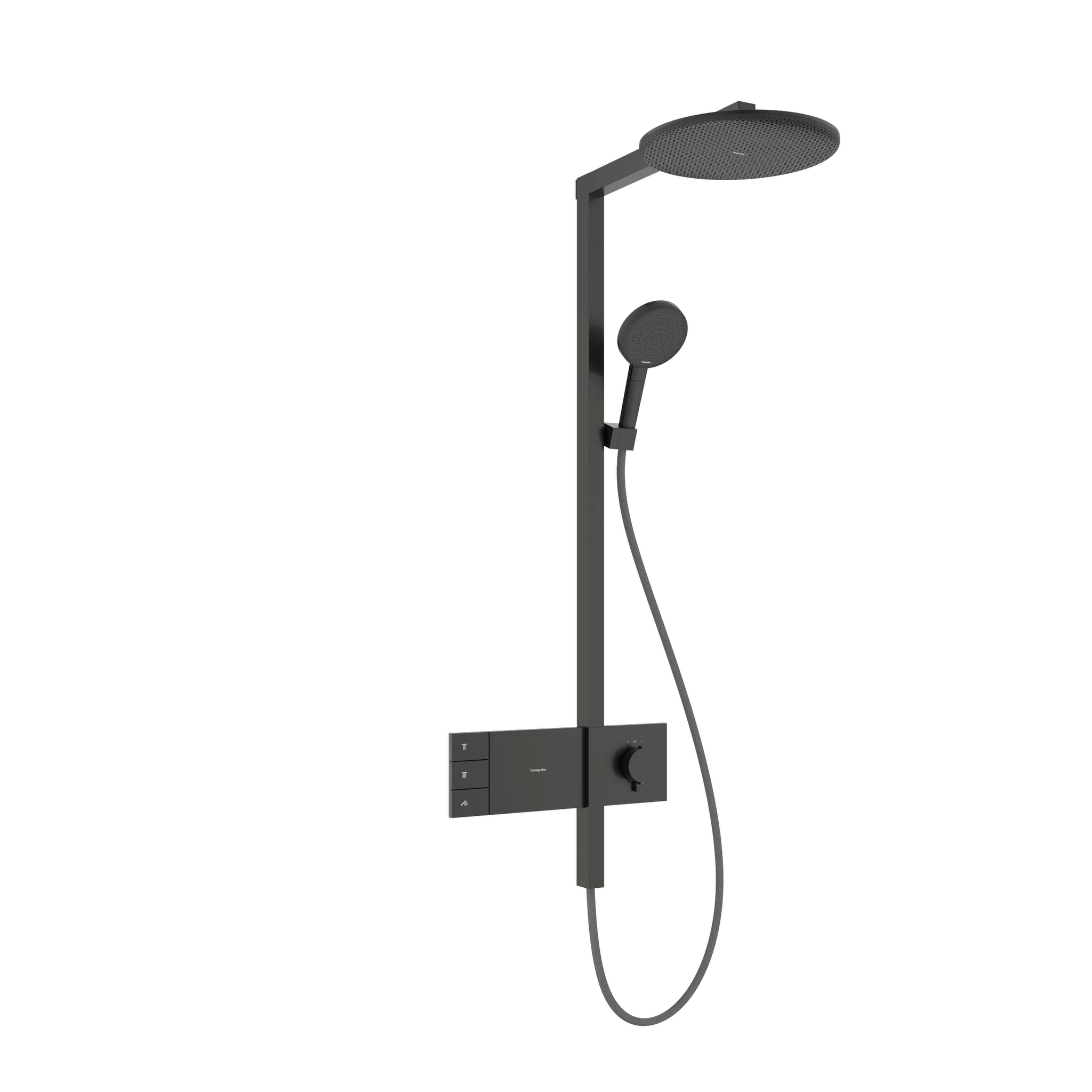 Hansgrohe Raindance Alive S Showerpipe 300 2jet mit Thermostat BBC, Brushed Black Chrome, 150 mm Stichmaß, Aufputzinstallation Hansgrohe Raindance Alive S Showerpipe 300 2jet mit Thermostat BBC, Brushed Black Chrome, 150 mm Stichmaß, Aufputzinstallation