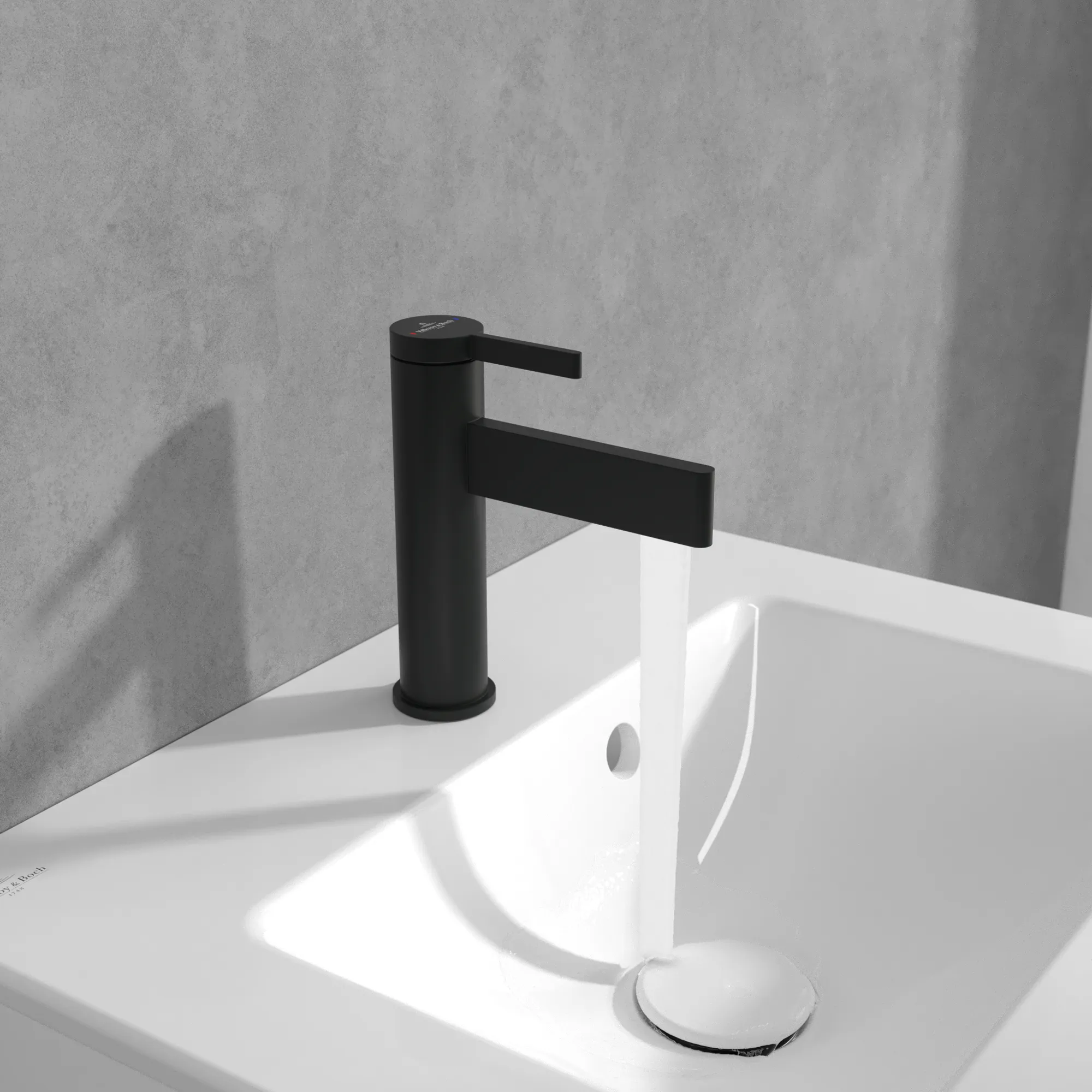 Villeroy & Boch Einhebel-Waschtischarmatur Dawn, 38x149x166mm, Matt Black