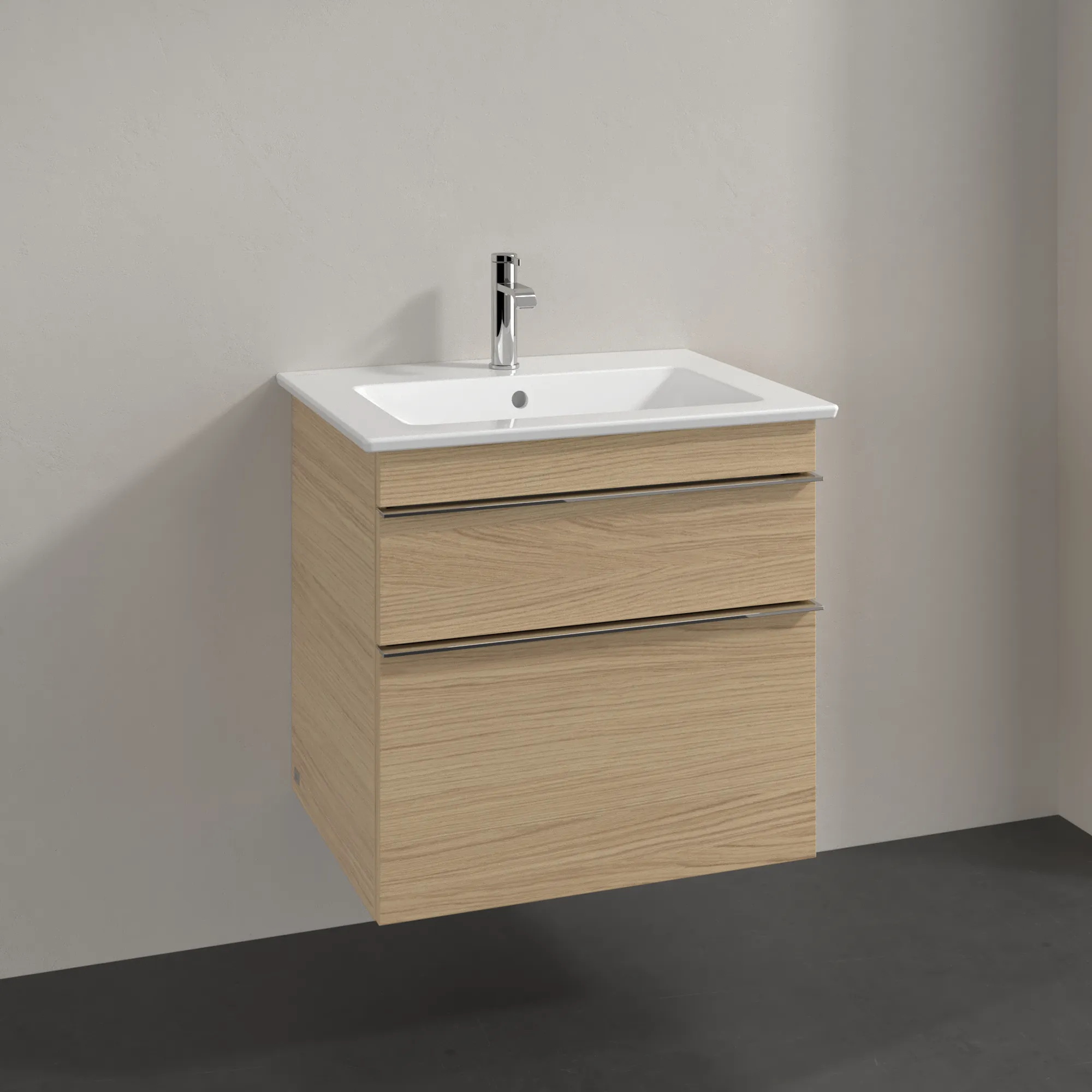 Villeroy & Boch Waschtischunterschrank „Venticello“ für Schrankwaschtisch 603 × 590 × 502 mm Nordic Oak, für Becken mittig