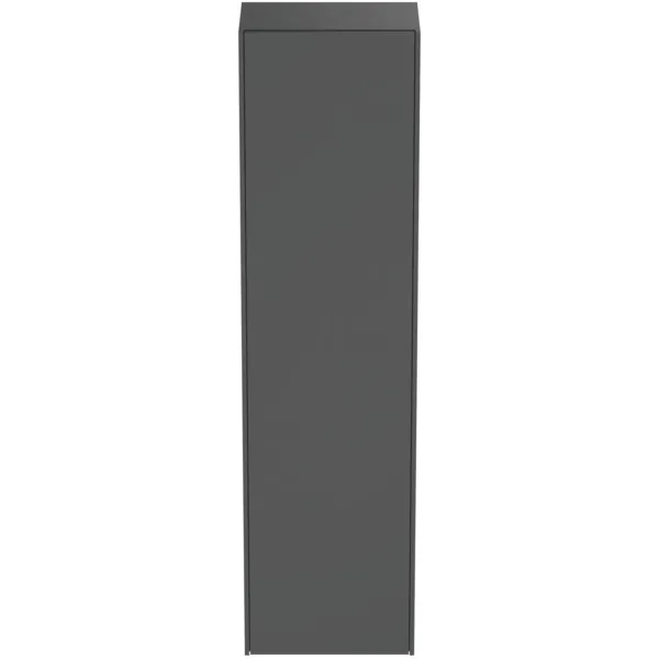 Ideal Standard Halbhochschrank Conca, 1 Tür, Anschlag links/rechts, 370x250x1400mm, Anthrazit