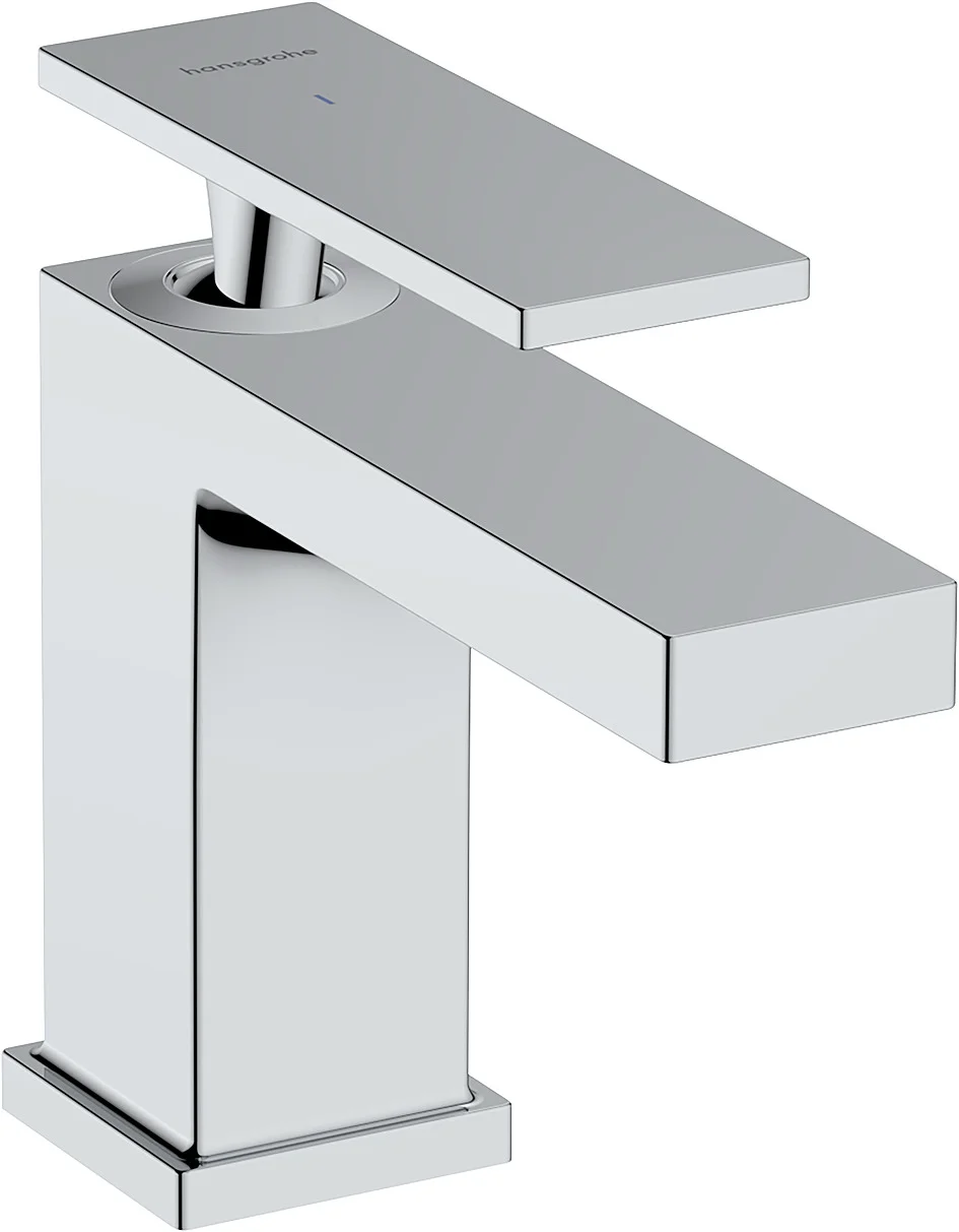 Hansgrohe Tecturis E Standventil 80, Chrom, Ausladung 122 mm, Auslaufhöhe 90 mm, Hebelgriff, DN15, G 3/8 Anschlussschläuche