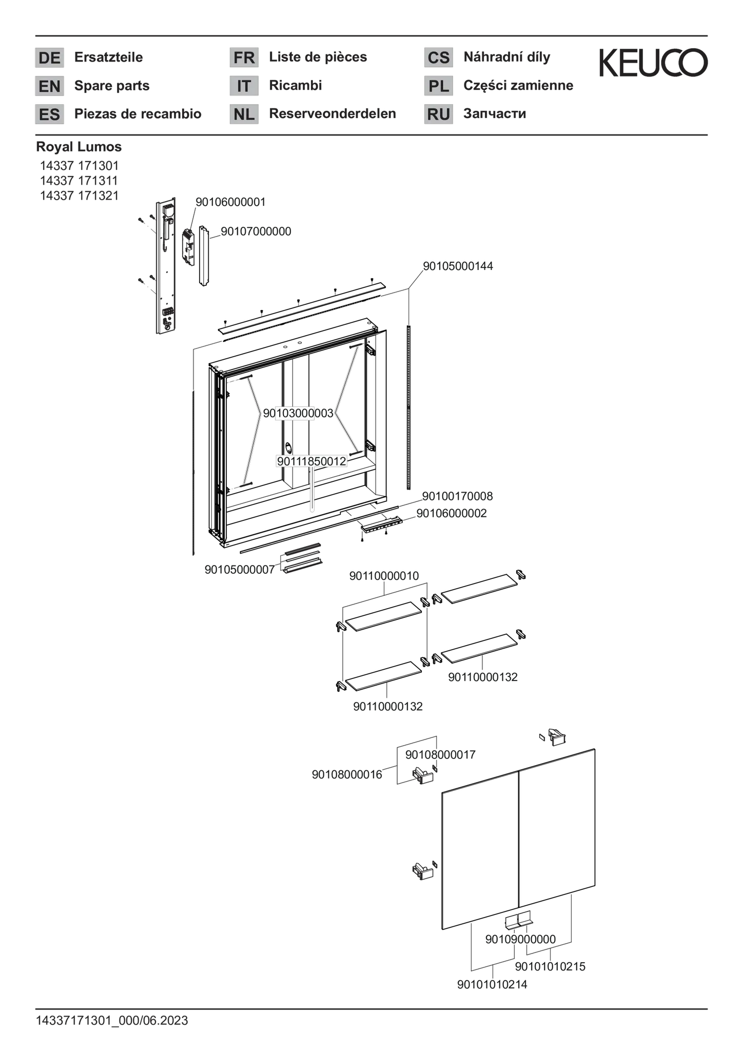 KEUCO Wandeinbau Spiegelschrank mit offenem Ablagefach „Royal Lumos“ in Silber (eloxiert), Unterputz, mit Steckdosen, ohne Spiegelheizung 700 × 735 × 130 mm KEUCO Wandeinbau Spiegelschrank mit offenem Ablagefach „Royal Lumos“ in Silber (eloxiert), Unterputz, mit Steckdosen, ohne Spiegelheizung 700 × 735 × 130 mm