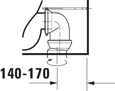 Stand-WC Kombi No.1,Weiß, 650mm,riml,TS,Abg.waagr.,var.Zul., 