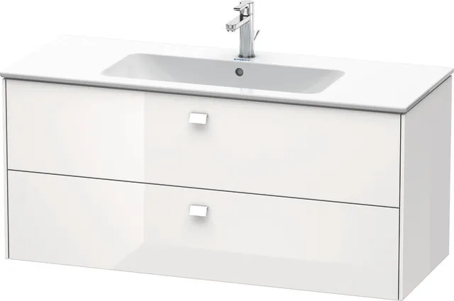 Duravit Waschtischunterschrank wandhängend „Brioso“ 122 × 55,3 × 47,9 cm in Weiß Hochglanz