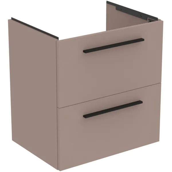 Möbelpaket i.life A mit Waschtisch 60cm und Unterschrank mit schwarzem Griff Weiß matt Möbelpaket i.life A mit Waschtisch 60cm und Unterschrank mit schwarzem Griff Weiß matt