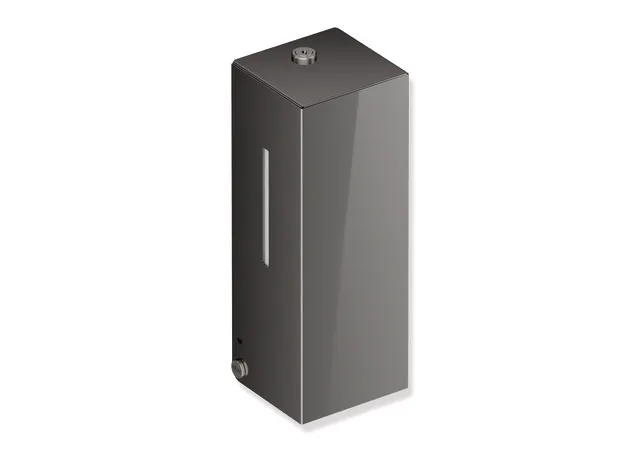 SENSORIC Desinfektionsmittelspender, Edelstahl, PVD, mit Innenbehälter zur freien Befüllung, Füllmenge 500 ml, Breite 102 mm, Höhe 270 mm, Tiefe 98 mm, in Farbe CK (Messing glänzend)