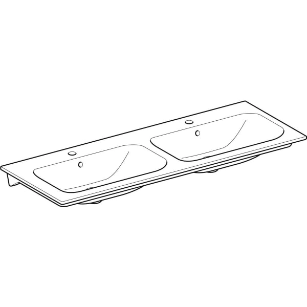 Geberit „Renova Plan“, mit Überlauf, Hahnlochposition mittig Geberit „Renova Plan“, mit Überlauf, Hahnlochposition mittig