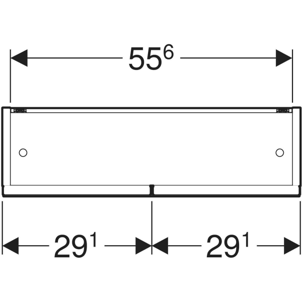 Renova Plan Spiegelschrank mit zwei Türen: 58.8x85x17.5cm, weiß / lackiert hochglänzend