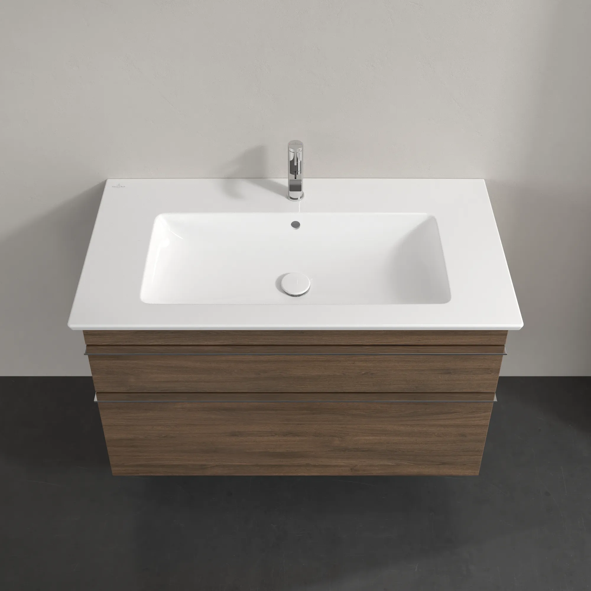 Villeroy & Boch Waschtischunterschrank „Venticello“ für Schrankwaschtisch 953 × 590 × 502 mm Arizona Oak, für Becken mittig Villeroy & Boch Waschtischunterschrank „Venticello“ für Schrankwaschtisch 953 × 590 × 502 mm Arizona Oak, für Becken mittig