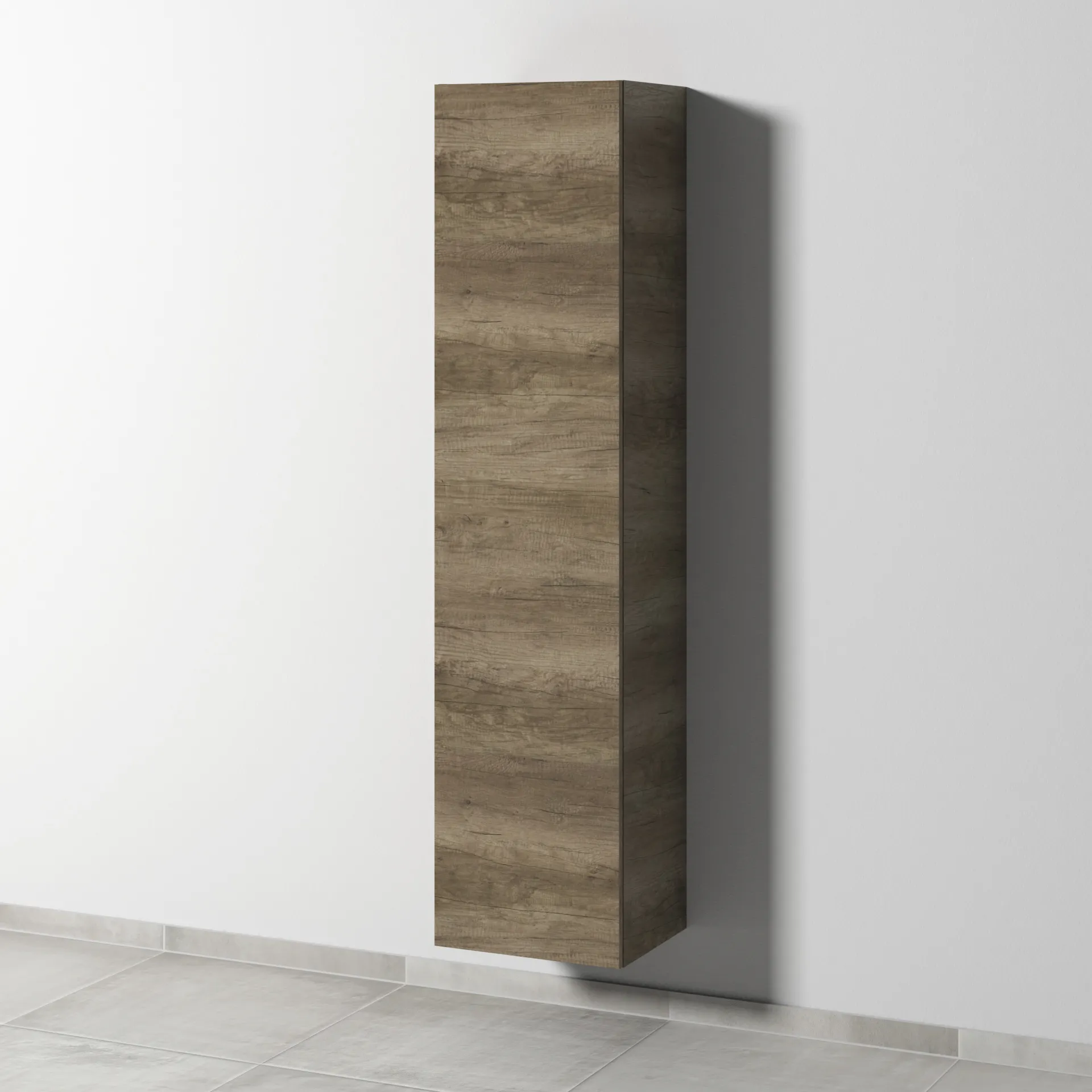 Sanipa Hochschrank „Solo One“ 400 × 1700 × 338 mm Anschlag links, in Eiche Nebraska, Anschlag links Sanipa Hochschrank „Solo One“ 400 × 1700 × 338 mm Anschlag links, in Eiche Nebraska, Anschlag links