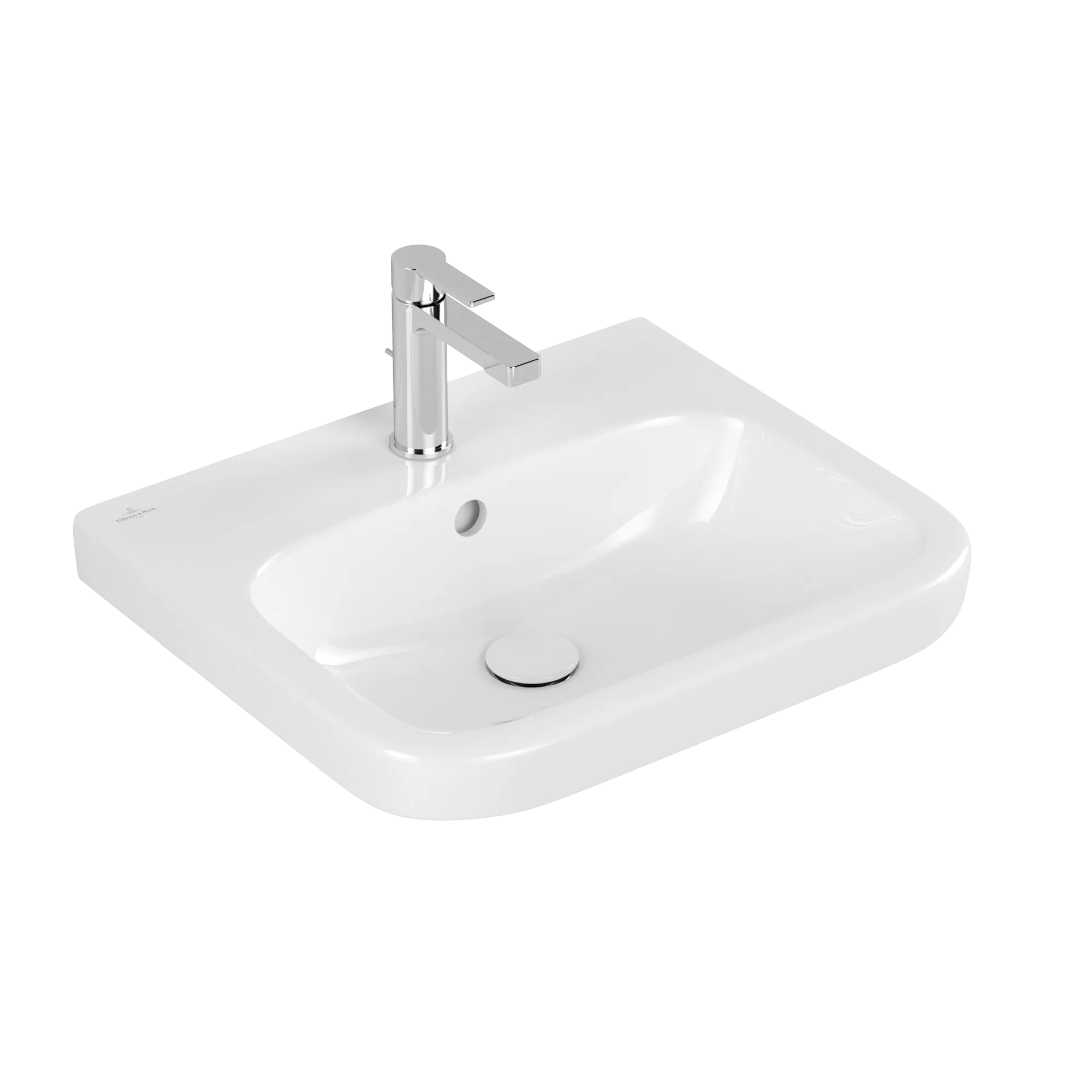 Villeroy & Boch Waschbecken geschliffen „Architectura“ 550 × 470 × 180 mm, ohne Hahnlochbohrung, mit Hahnlochbank, Hahnlochposition mittig in Weiß Alpin Villeroy & Boch Waschbecken geschliffen „Architectura“ 550 × 470 × 180 mm, ohne Hahnlochbohrung, mit Hahnlochbank, Hahnlochposition mittig in Weiß Alpin