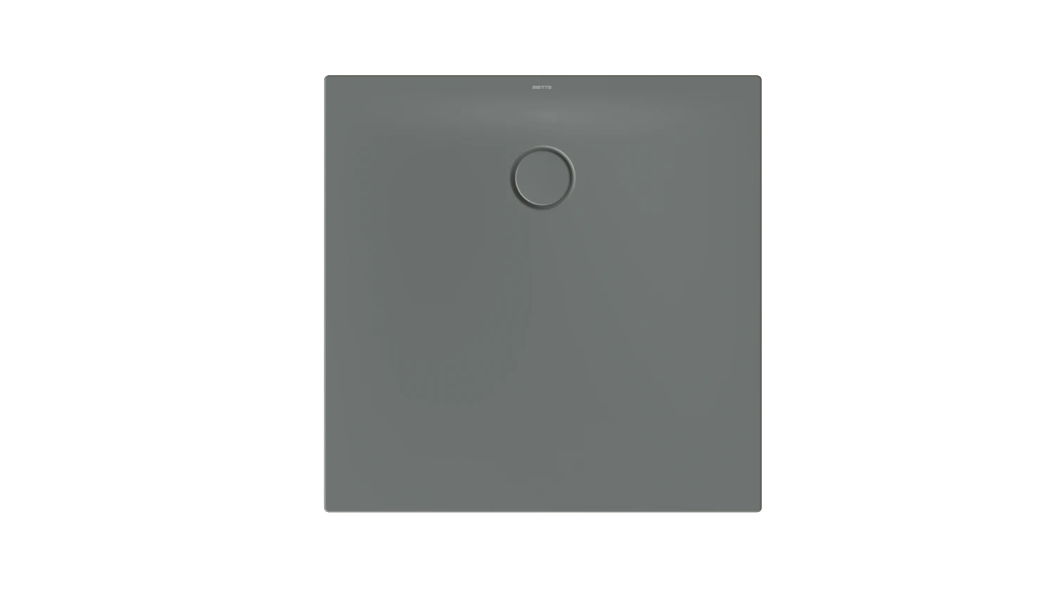 Bette quadrat Duschwanne „BetteFloor Side“ 900 × 900 mm mit BetteAntirutsch Pro, ohne Oberflächenveredelung, ohne Wannenträger, in Smoke