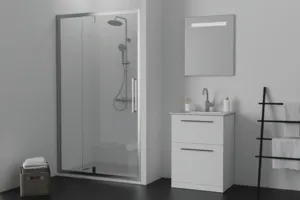 Ideal Standard Duschwanne „UltraFlatSi.life“ 80 × 120 cm in Carraraweiß