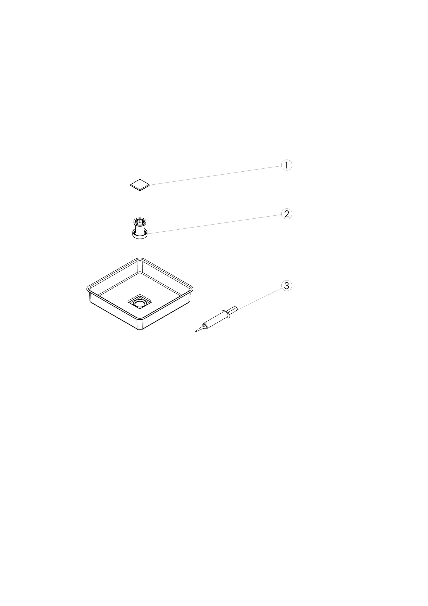 Unterbauwaschtisch „Q-Serie“ 39 cm in mit ProShield