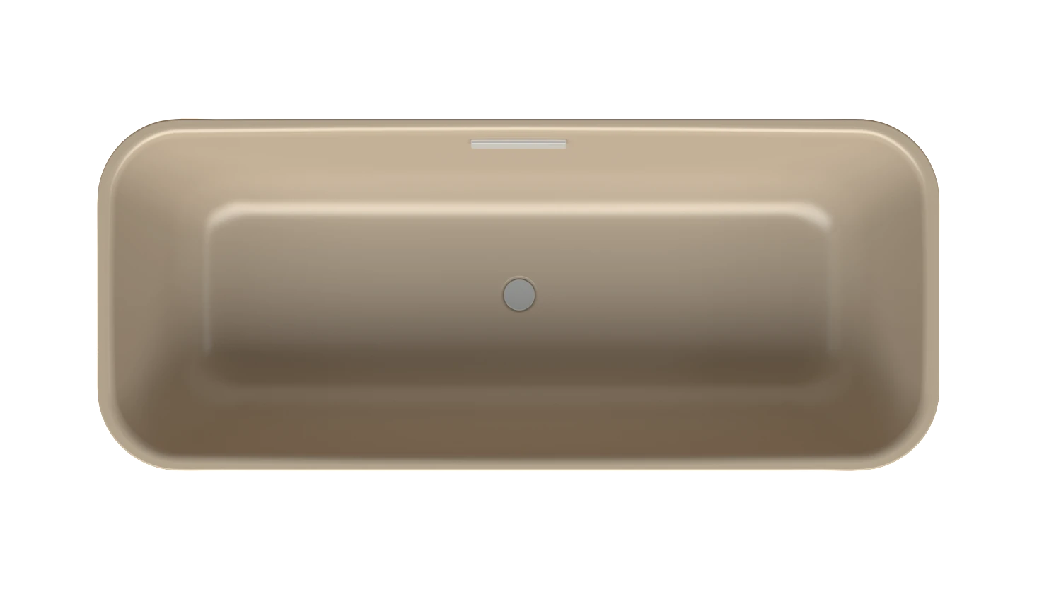 Bette rechteck Badewanne „BetteArt“ 180,5 × 75,5 cm in Greige