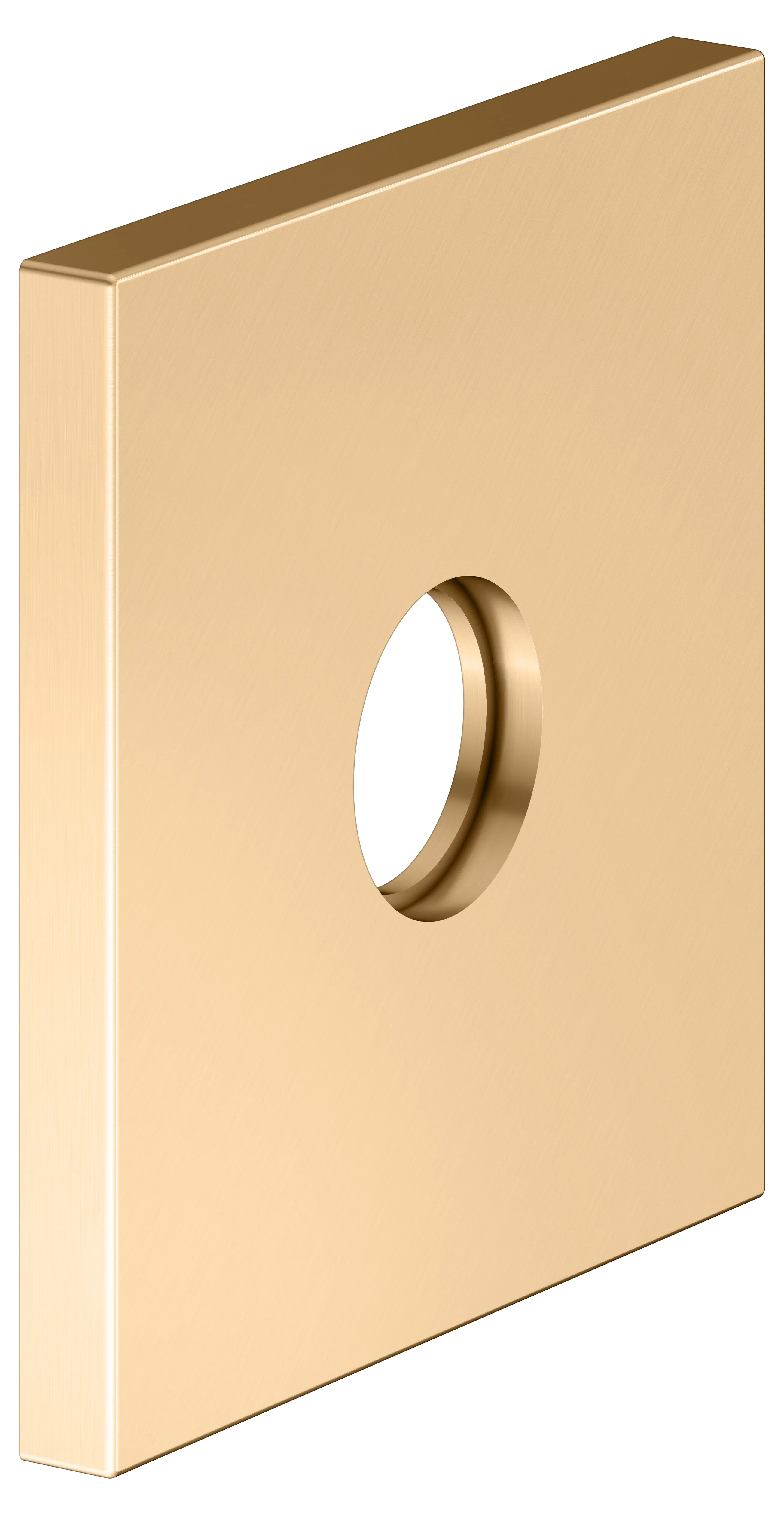 IXMO Wandrosette eckig 105 x 105 mm Messing gebürstet IXMO Wandrosette eckig 105 x 105 mm Messing gebürstet