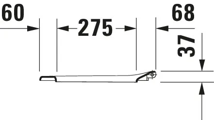 Duravit WC-Sitz „DuraPlus Compact“ 36,8 × 40,4 × 3,7 cm Duravit WC-Sitz „DuraPlus Compact“ 36,8 × 40,4 × 3,7 cm