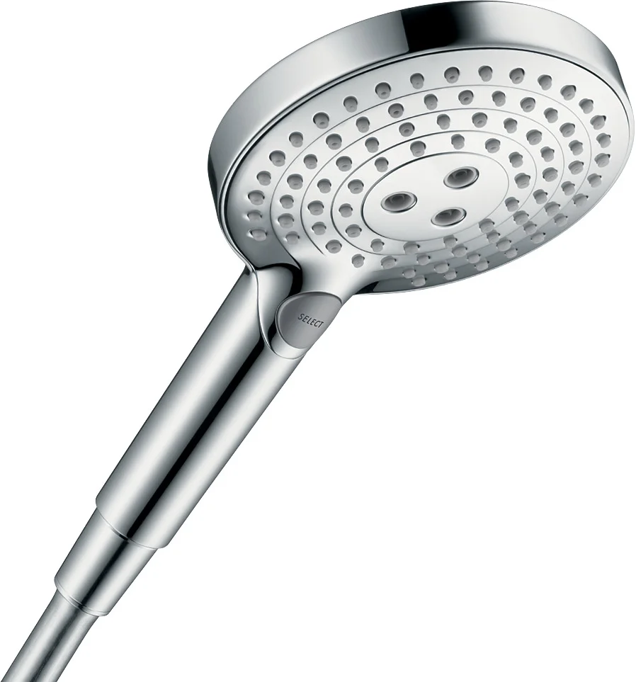 Hansgrohe Handbrause Raindance Select S EcoSmart Chrom, 125 mm Brausekopfgröße, 3 Strahlarten (Rain, RainAir, Whirl), QuickClean, max. Durchfluss 8,5 l/min bei 3 bar Hansgrohe Handbrause Raindance Select S EcoSmart Chrom, 125 mm Brausekopfgröße, 3 Strahlarten (Rain, RainAir, Whirl), QuickClean, max. Durchfluss 8,5 l/min bei 3 bar