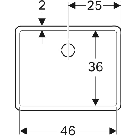 Mehrzweckbecken „Publica“ 50 cm in weiß alpin Mehrzweckbecken „Publica“ 50 cm in weiß alpin