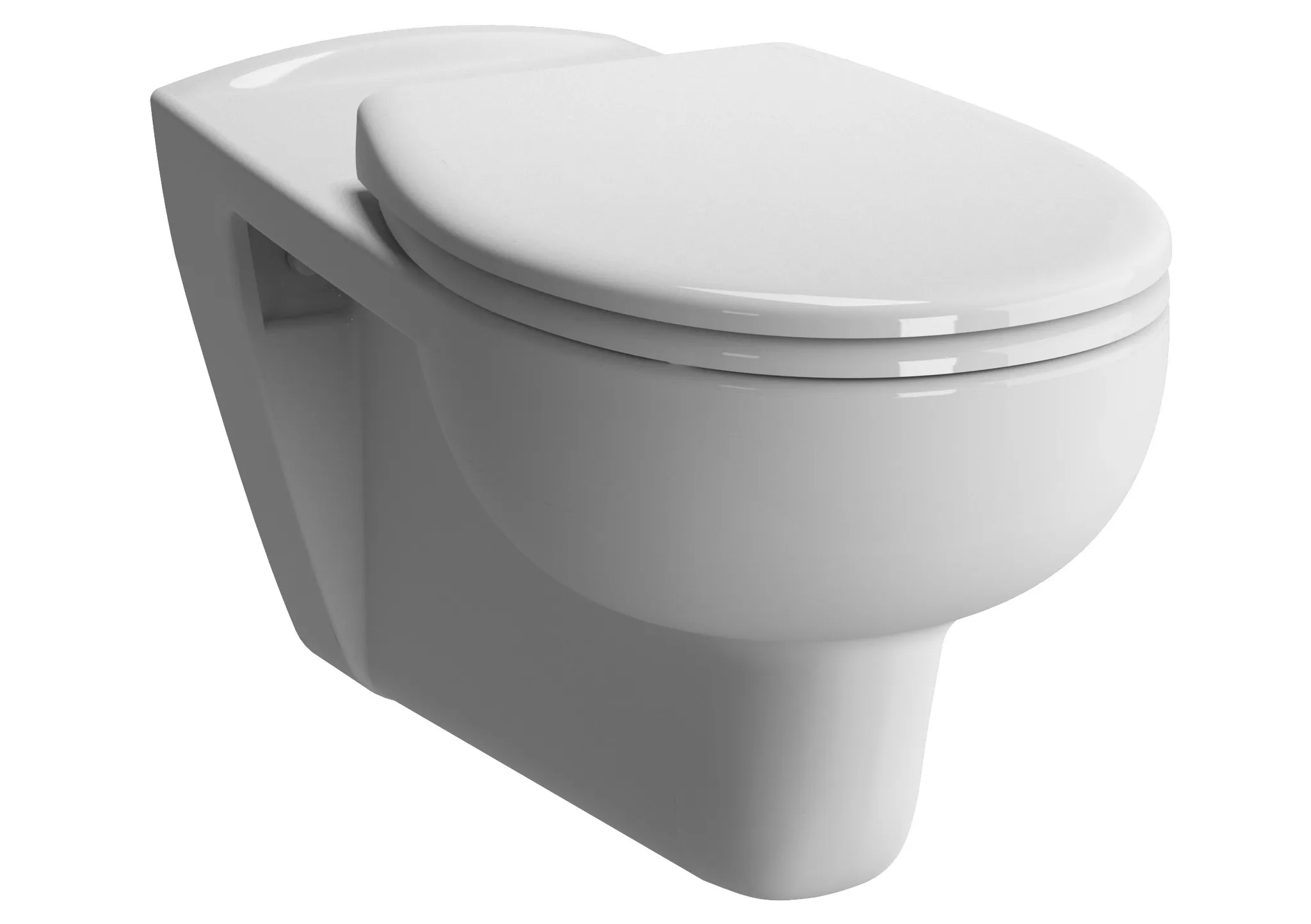VitrA Conforma Flachspüler-Wand-WC barrierefrei 36 x 70 cm Weiß Hochglanz
