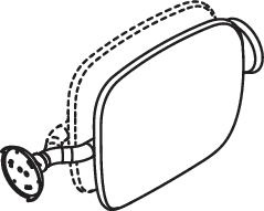 Rückenstütze LifeSystem auf SK-Griff weiß hochgl.- weiß matt Rückenstütze LifeSystem auf SK-Griff weiß hochgl.- weiß matt