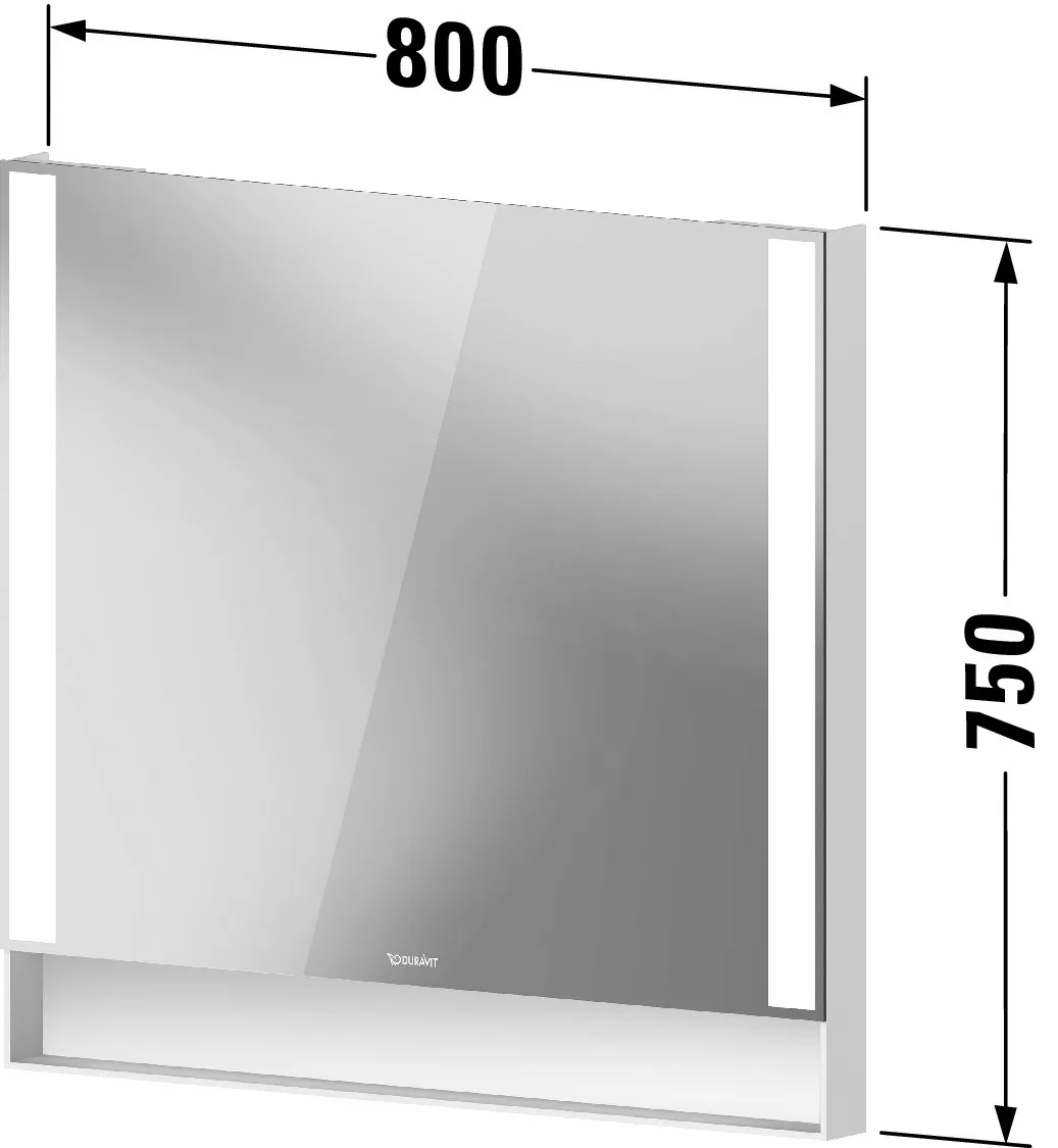 Duravit Spiegel „Qatego“ 80 × 75 cm Duravit Spiegel „Qatego“ 80 × 75 cm