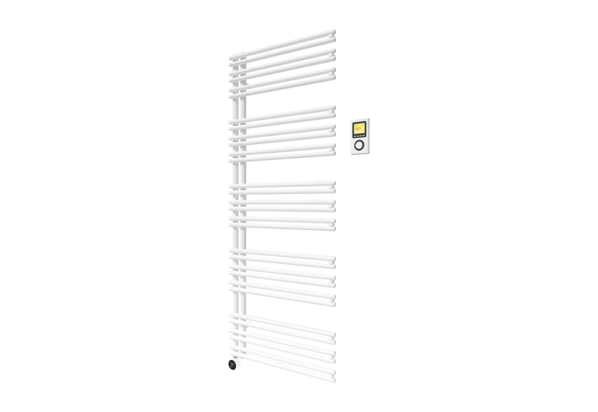 Purmo Figuresse Design-Badheizkörper Gate E, RAL 9016, 400W Purmo Figuresse Design-Badheizkörper Gate E, RAL 9016, 400W
