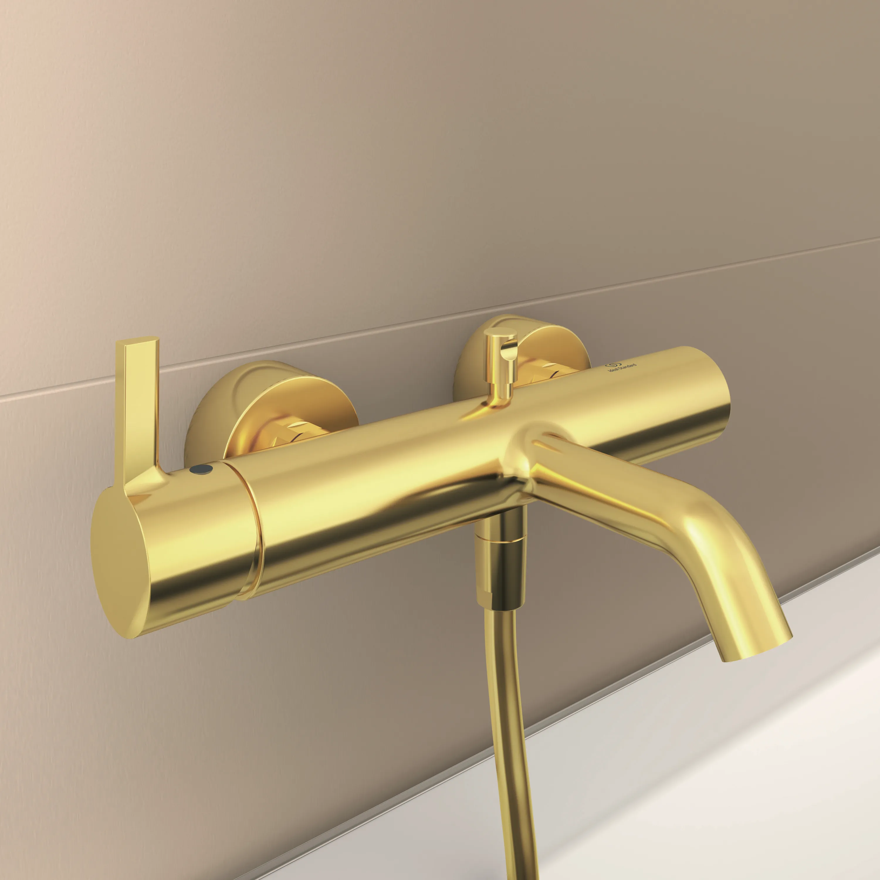 Ideal Standard Badearmatur Aufputz Joy Arm Brushed Gold BC787A2
