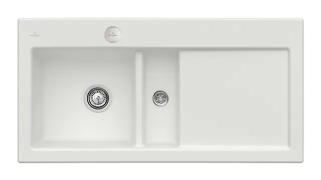 Villeroy & Boch Einbau-Küchenspülbecken „Subway“ 60 1000 × 510 × 220 mm, für Becken links in Steam Villeroy & Boch Einbau-Küchenspülbecken „Subway“ 60 1000 × 510 × 220 mm, für Becken links in Steam