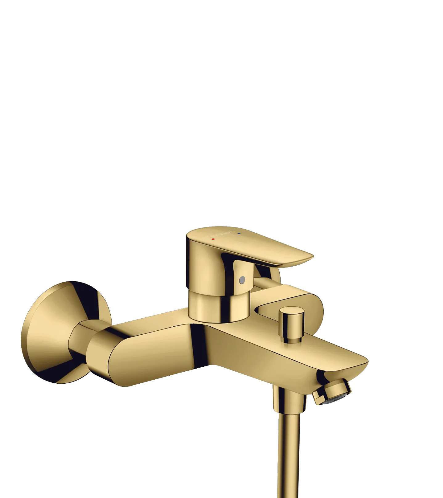 Hansgrohe Talis E Einhebel-Wannenmischer Aufputz, Polished Gold Optic