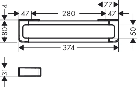 Haltegriff Axor Universal Accessories 300mm chrom