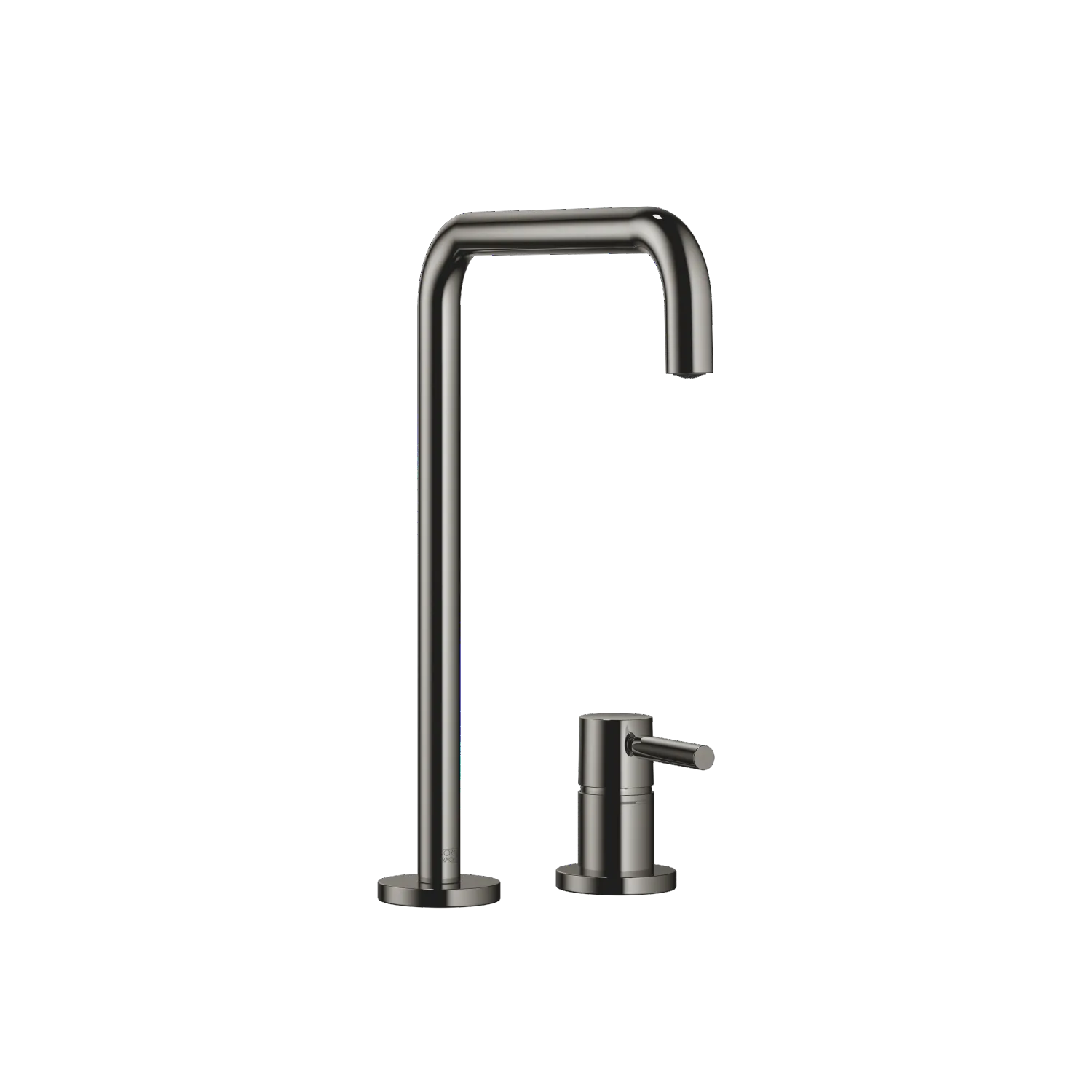 Dornbracht META SQUARE Zweilochbatterie mit Einzelrosetten Dark Chrome