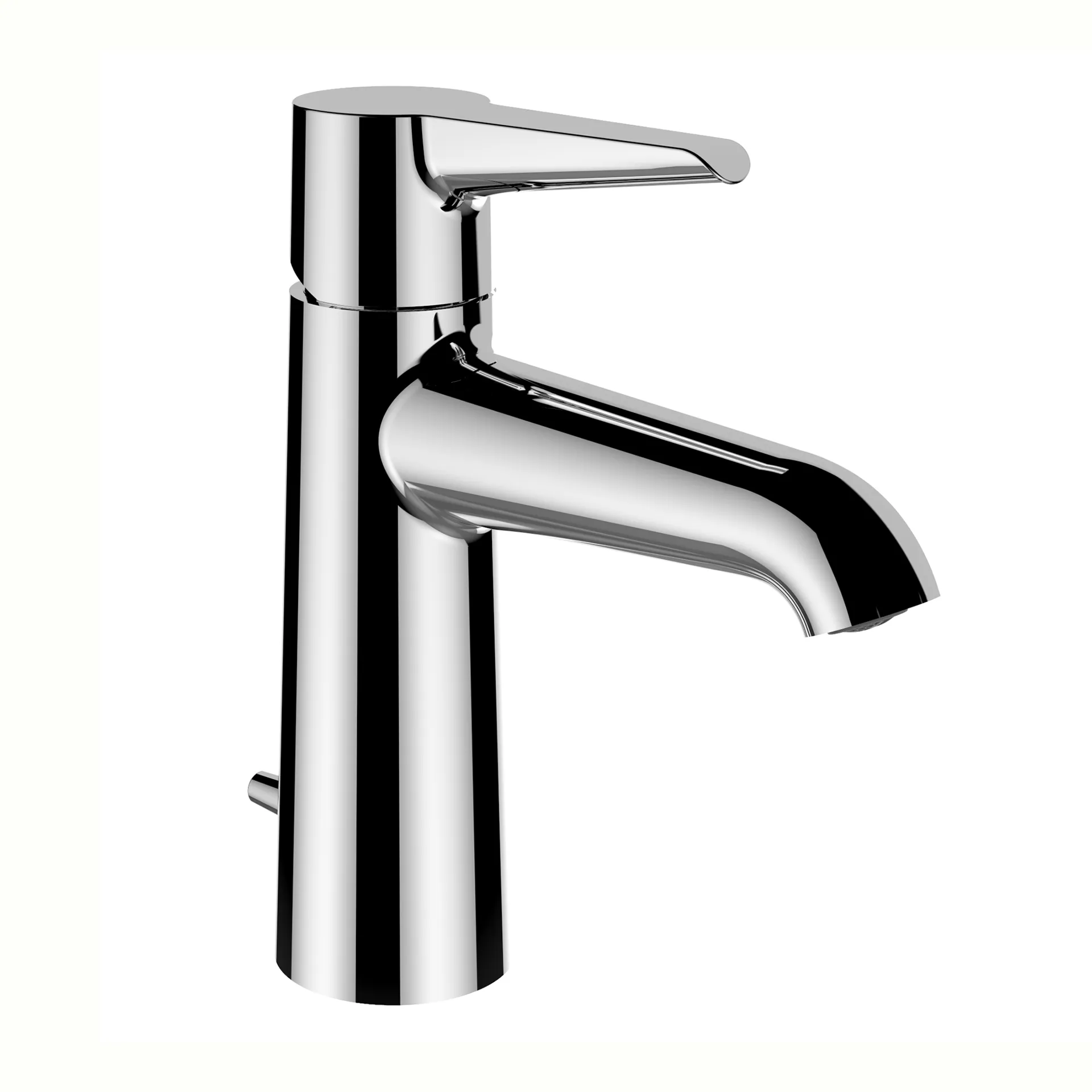 Einhebel-Waschtischmischer PURE Festauslauf Ausladung 110mm mit Ablaufventil chrom