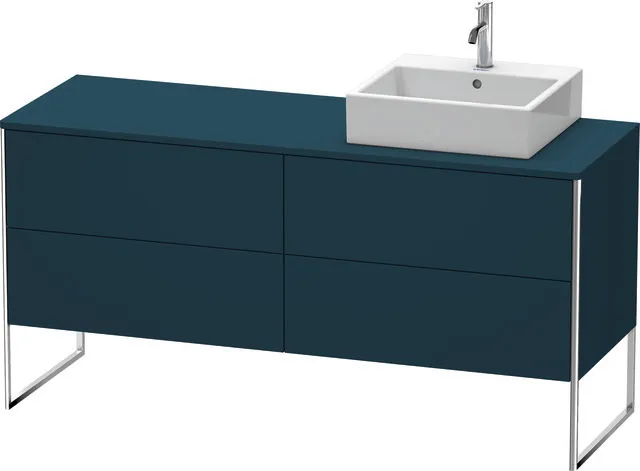 Duravit Waschtischunterschrank bodenstehend „XSquare“ 160 × 77,8 × 54,8 cm Nachtblau Seidenmatt Duravit Waschtischunterschrank bodenstehend „XSquare“ 160 × 77,8 × 54,8 cm Nachtblau Seidenmatt