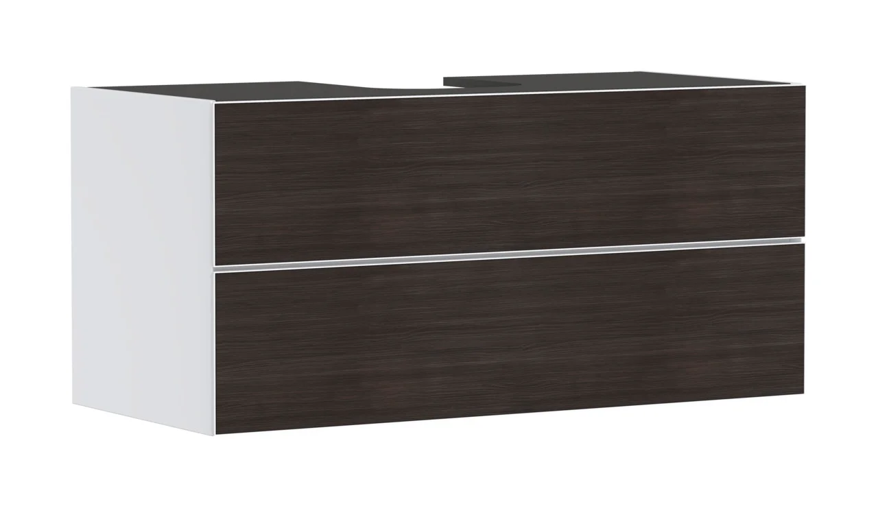 Hansgrohe Xevolos E Waschtischunterschrank Mattweiß 1180/550 mm mit 2 Schubkästen, griff- und geräuschlos