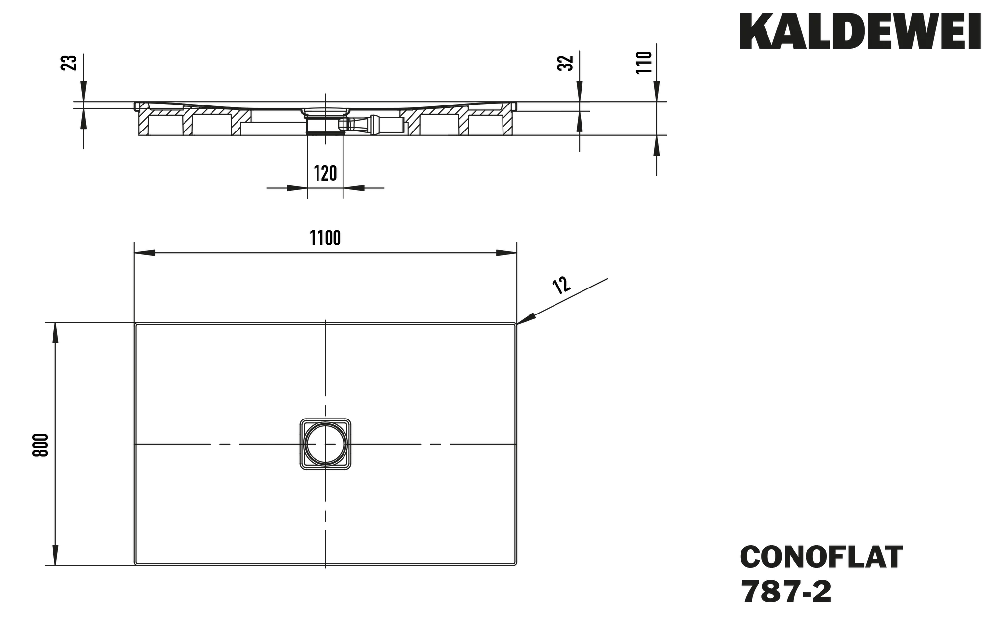 Kaldewei rechteck Duschwanne „Conoflat“ 80 × 110 cm in warm beige 40 Kaldewei rechteck Duschwanne „Conoflat“ 80 × 110 cm in warm beige 40