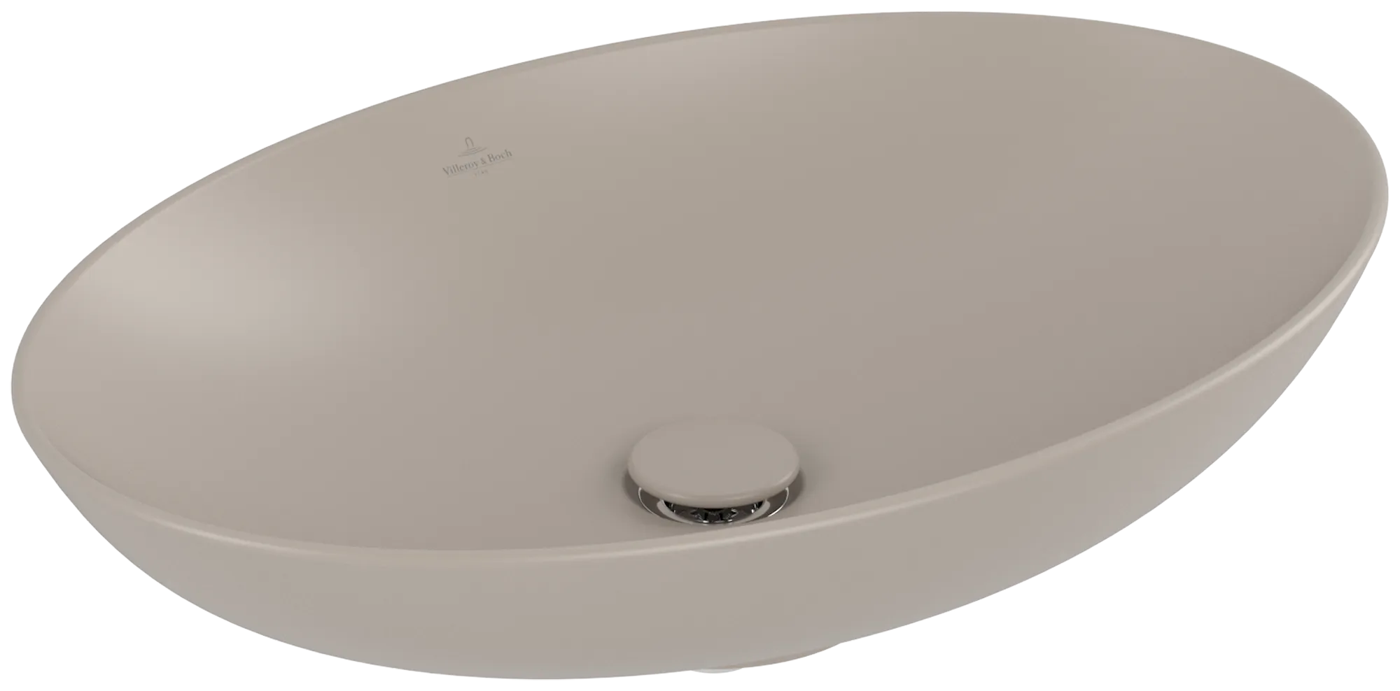 Villeroy & Boch Aufsatzwaschbecken Loop & Friends Almond CeramicPlus 620x420x150mm matt TitanCeram Villeroy & Boch Aufsatzwaschbecken Loop & Friends Almond CeramicPlus 620x420x150mm matt TitanCeram
