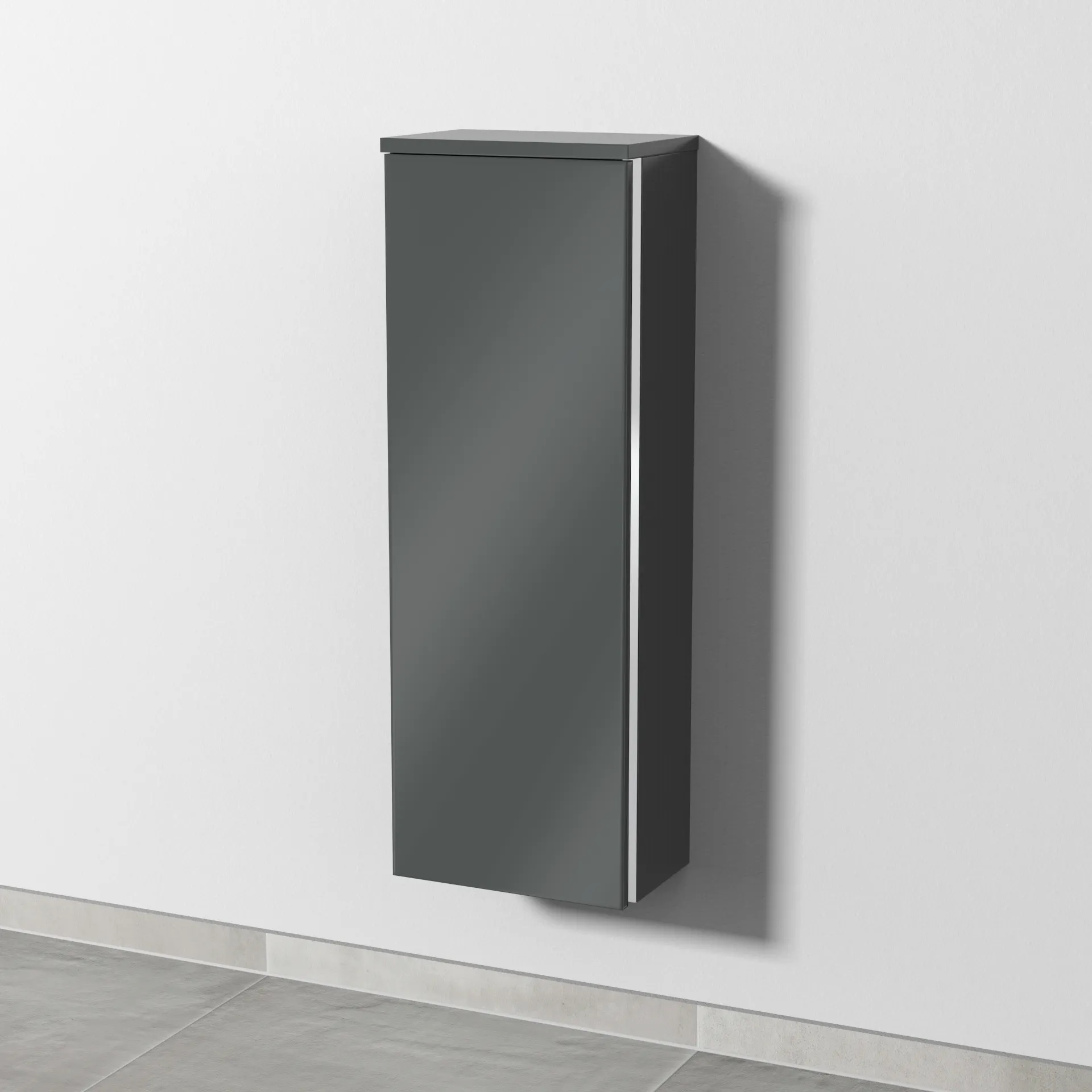 Sanipa Mittelschrank „3way“ 300 × 850 × 197 mm Anschlag links, in Anthrazit (glanz), Anschlag links