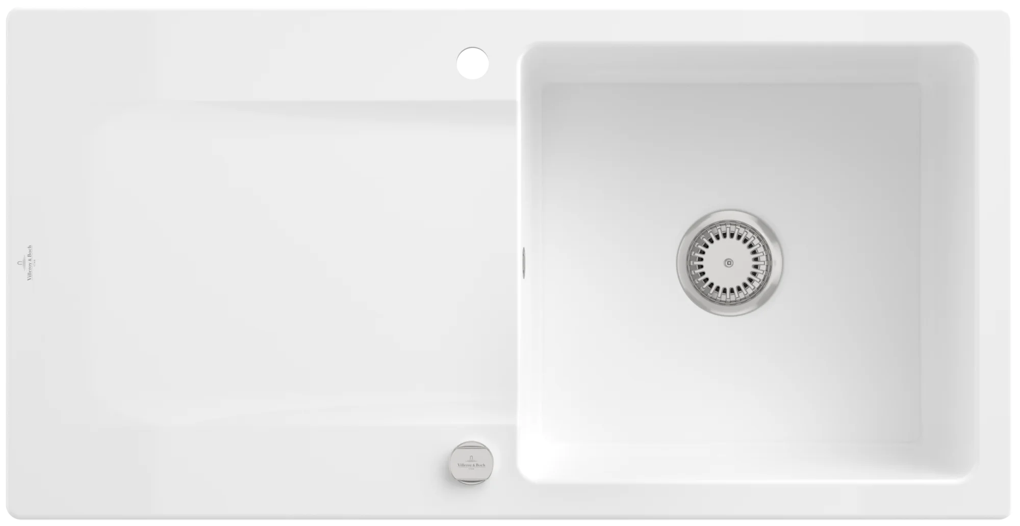 Villeroy & Boch Siluet 60 Einbauspüle 1000x510mm TitanCeram Snow White Villeroy & Boch Siluet 60 Einbauspüle 1000x510mm TitanCeram Snow White
