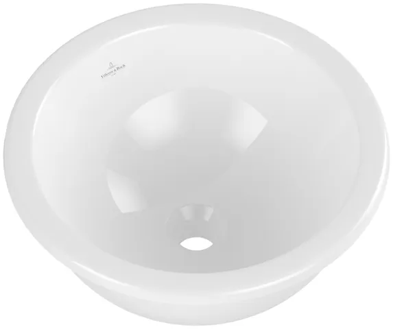 Villeroy & Boch Einbauwaschtisch aus TitanCeram „Loop & Friends“ ⌀ 450 mm, ohne Hahnlochbohrung