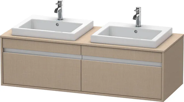 Duravit Waschtischunterschrank wandhängend „Ketho“ 140 × 42,6 × 55 cm in Leinen Duravit Waschtischunterschrank wandhängend „Ketho“ 140 × 42,6 × 55 cm in Leinen